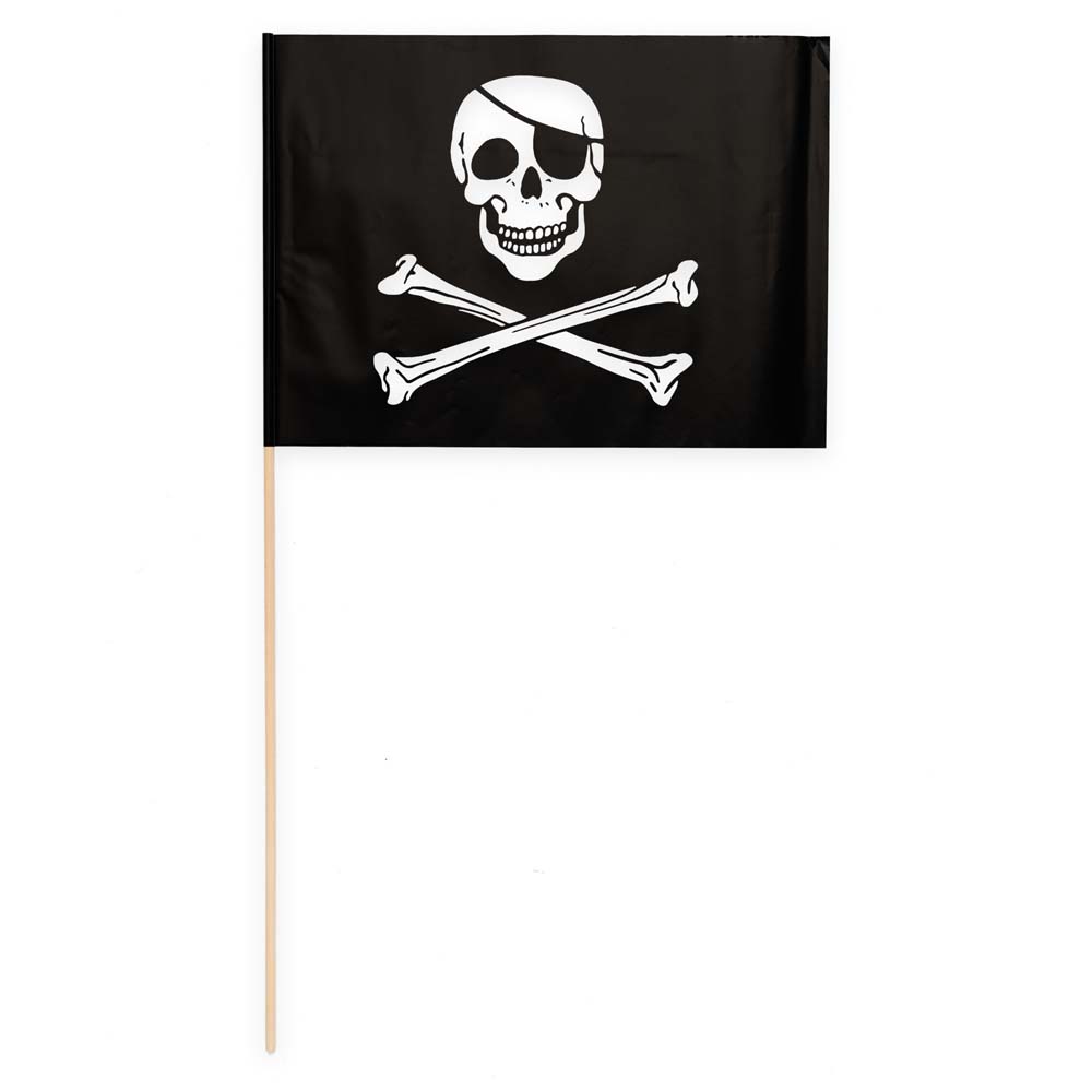 Piratflag på Pind – 10 Stk til Festen! Uundgåelig Dekor!