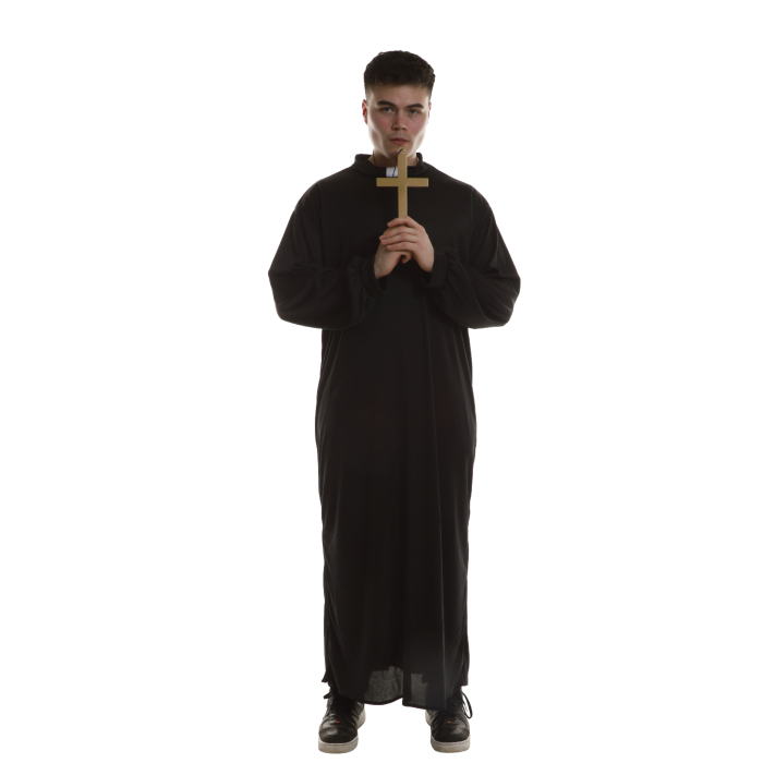 Præst Kostume med Kors - Skab Det Perfekte Look!