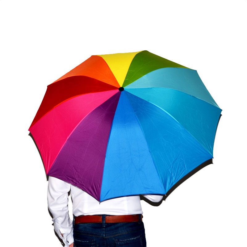 Regnbuefarvet Pride Paraply – Støt Mangfoldighed!