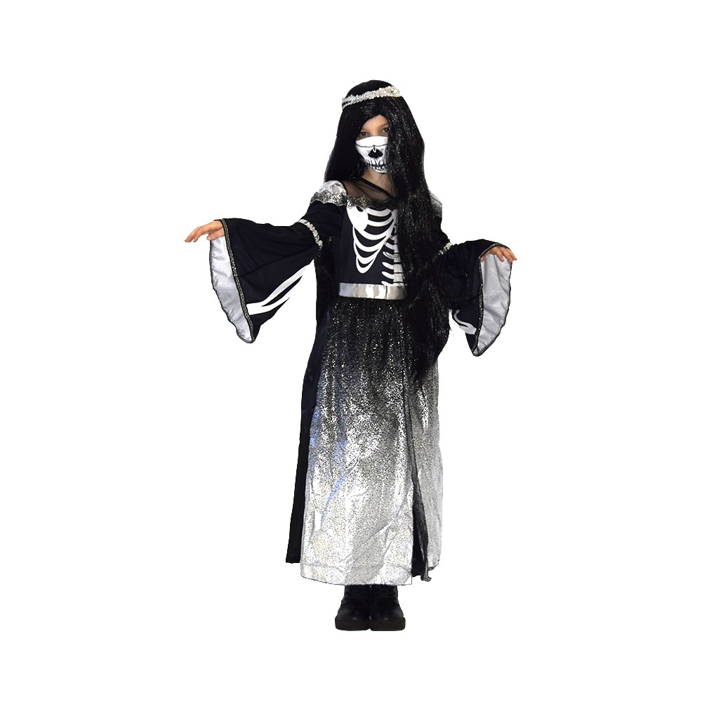 Prinsesse Skelet Halloween Kostume til Børn – Spar stort!