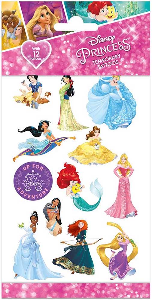 Prinsesse Tatoveringer – 12 Stk til Børnefester og Leg
