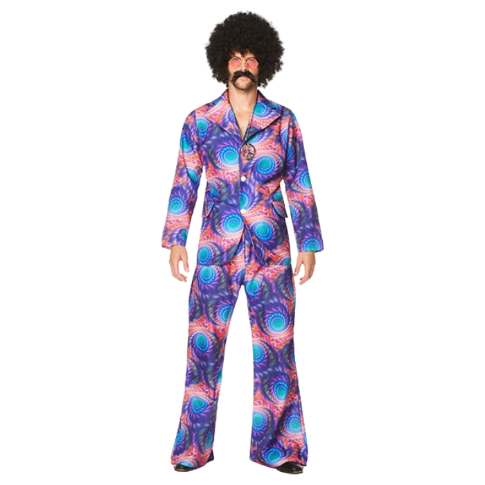 Psykedelisk Hippie Kostume til Festlige Aftener