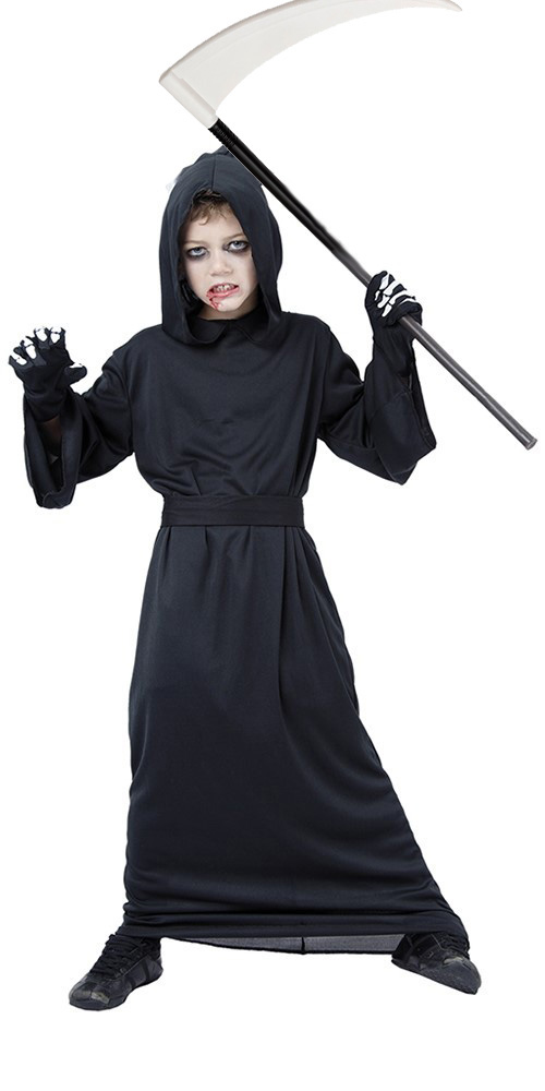 Skræmmende Døden Kostume til Børn - Klar til Halloween!