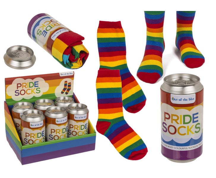 Farverige Regnbue Strømper til Fest og Pride Fejring