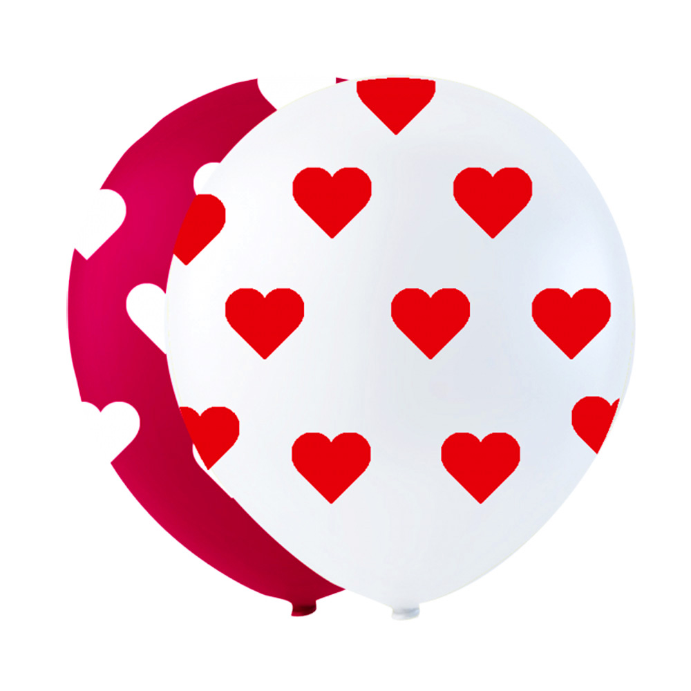 Romantiske Hjerteballoner til Valentinsdag – 8 stk.