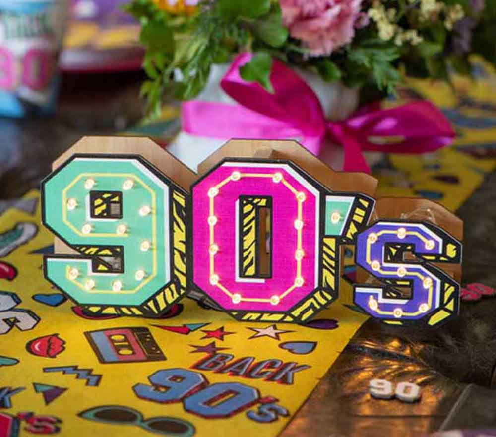 90'er LED Skilt – Nostalgisk Stemning til Temafester