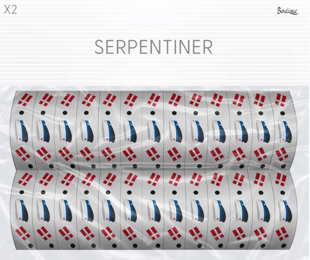 Festlige serpentiner med blå studenterhuer til fejringen