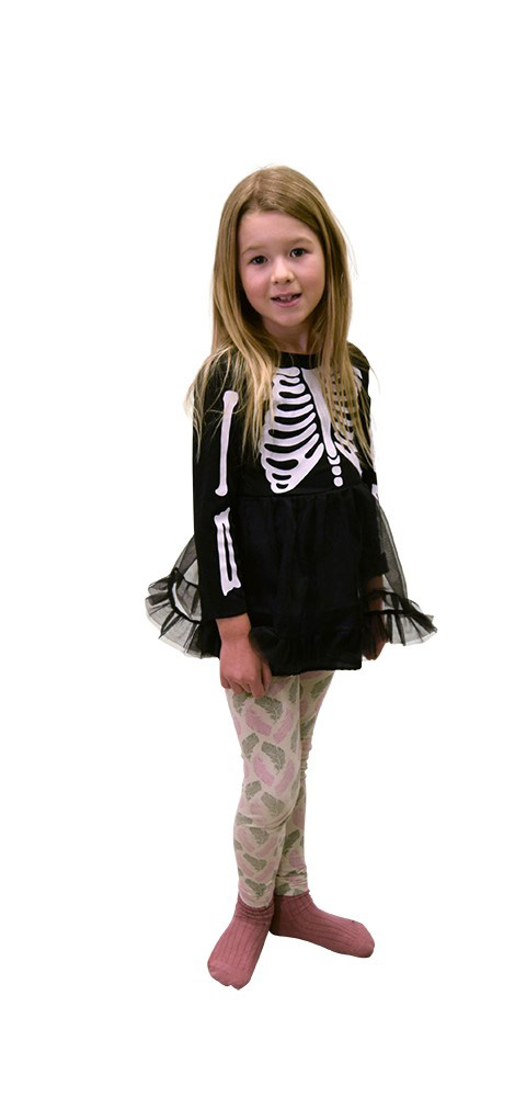 Skelet Kostume til Pige – Perfekt til Halloween Fest!