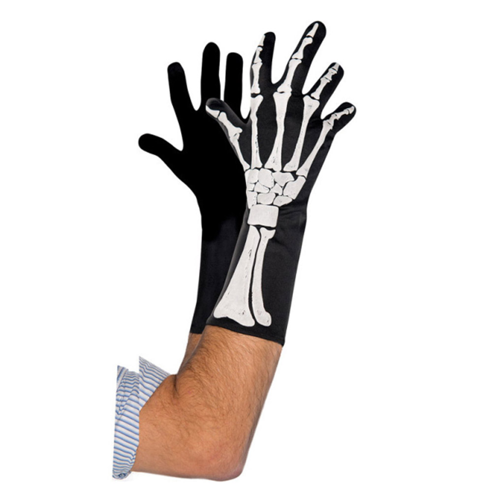 Skræmmende Skelet Handsker til Halloween – Gør dit kostume unikt!