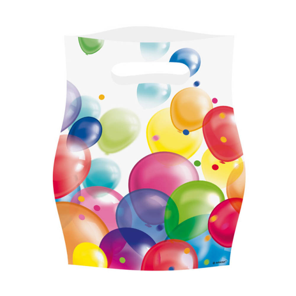 Festlige slikposer med balloner – 8 stk. til din fest!