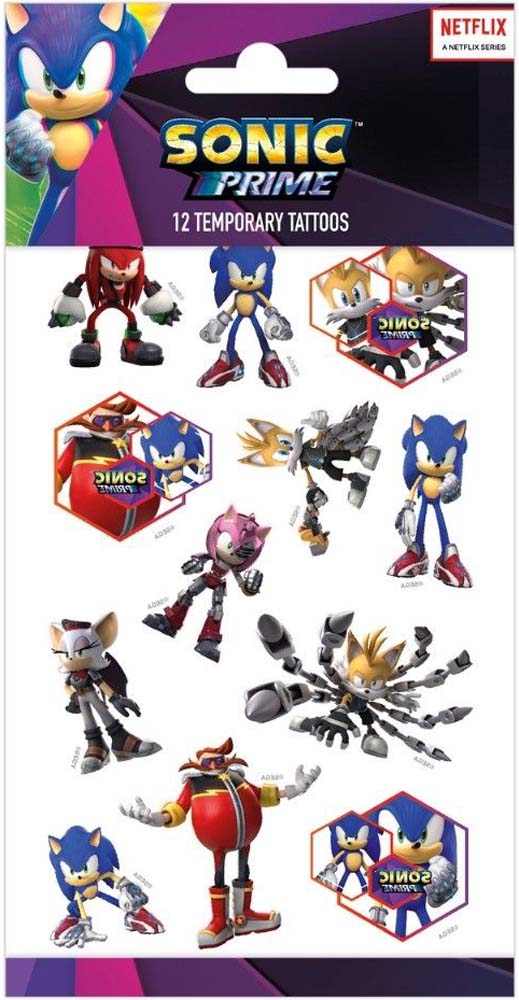 Sonic Tatoveringer - 12 Stk til Festlige Begivenheder!