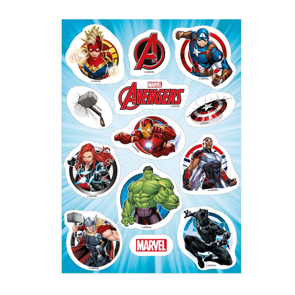 Sukkerfrie Avengers Kagebilleder – 13 Stk til Festen