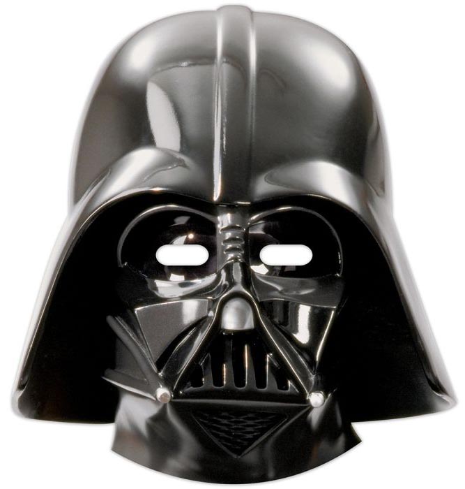 Star Wars Darth Vader Papmasker – 6 stk til Festen!