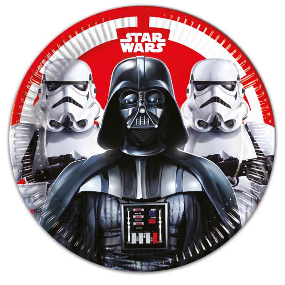 Star Wars Paptallerkner - Final Battle (8 stk.) til Festen
