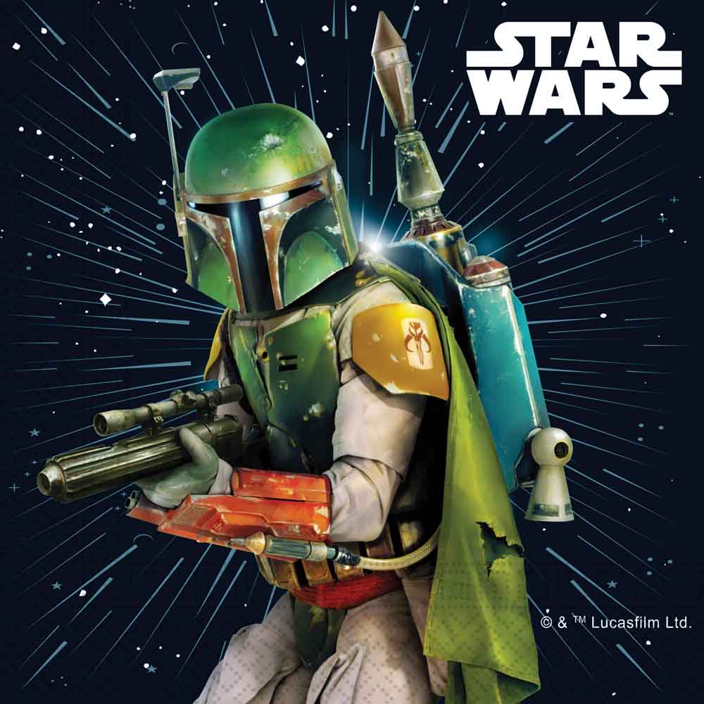 Star Wars Servietter - 20 stk med Boba Fett & Stormtroopers