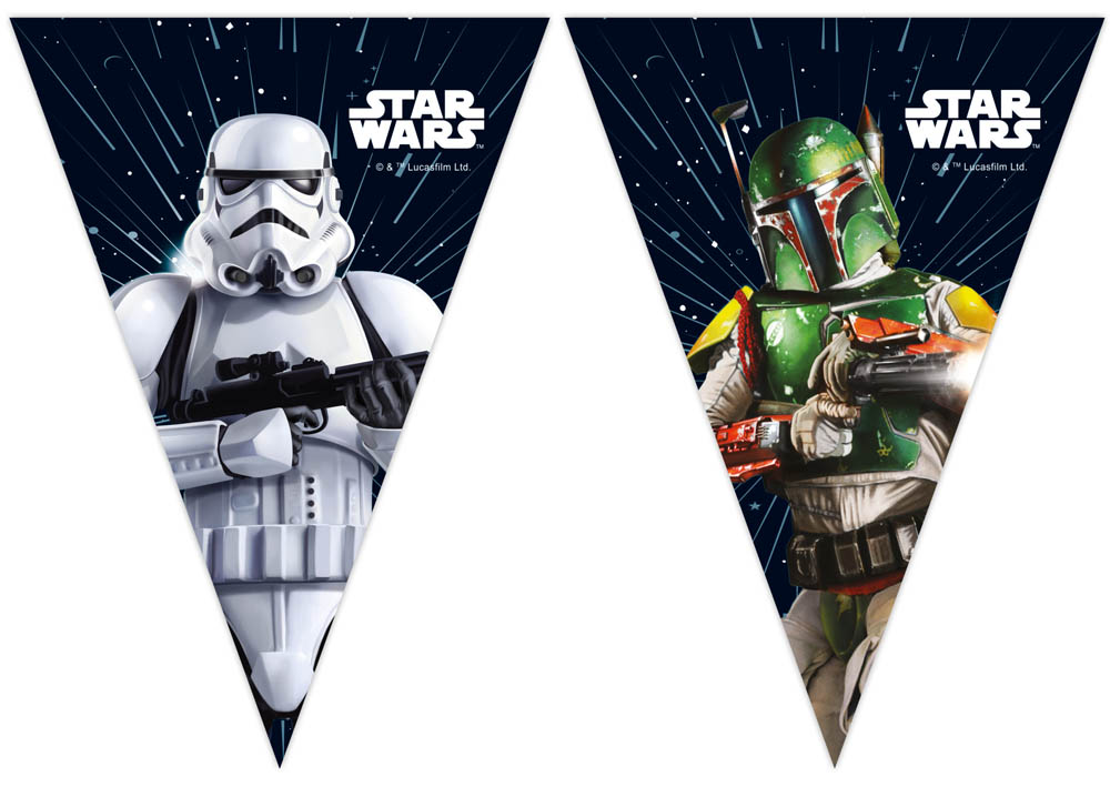 Star Wars Stormtrooper Vimpel Banner til Festpynt