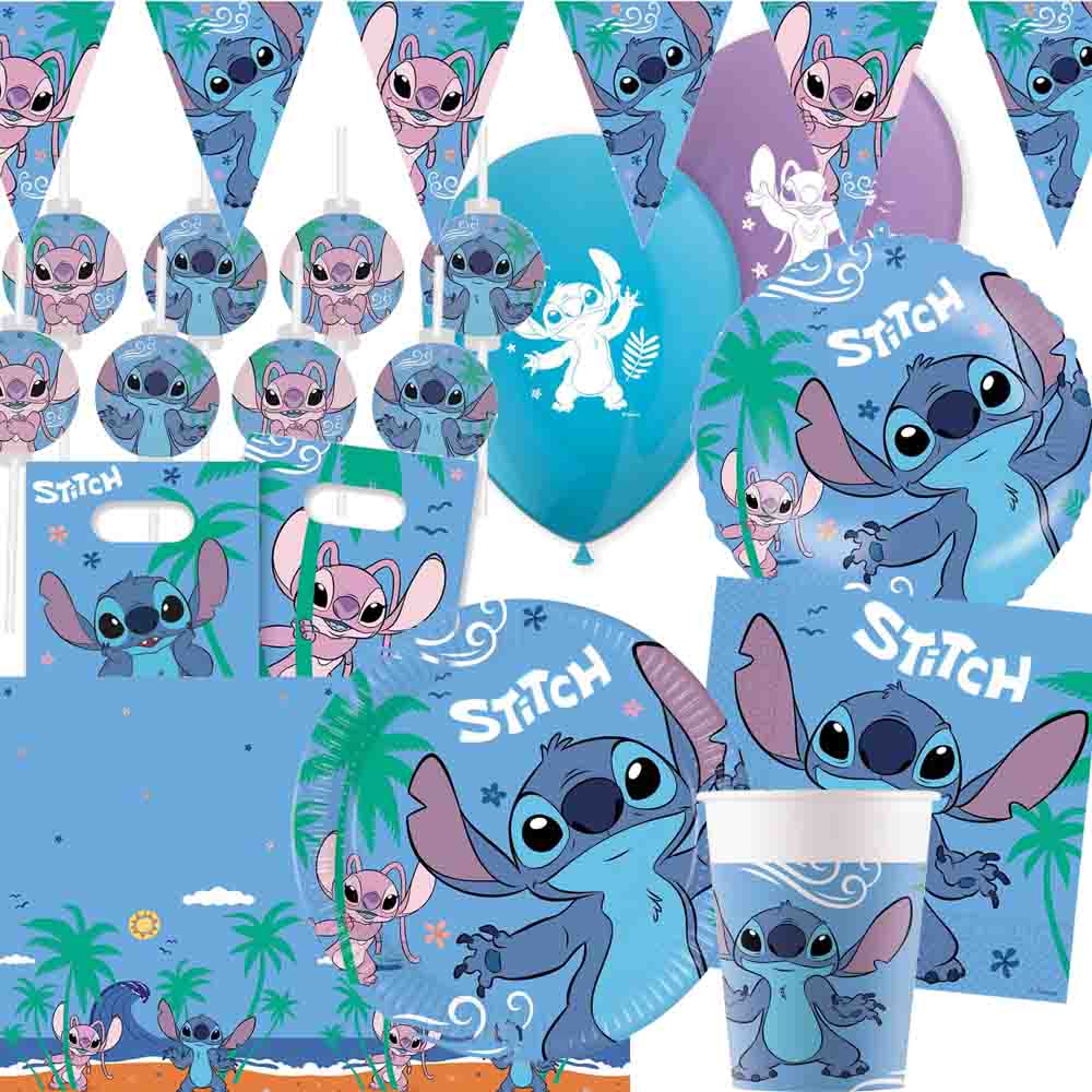 Stitch Festpakke til Børnefødselsdag – 8 Personer Tilbud