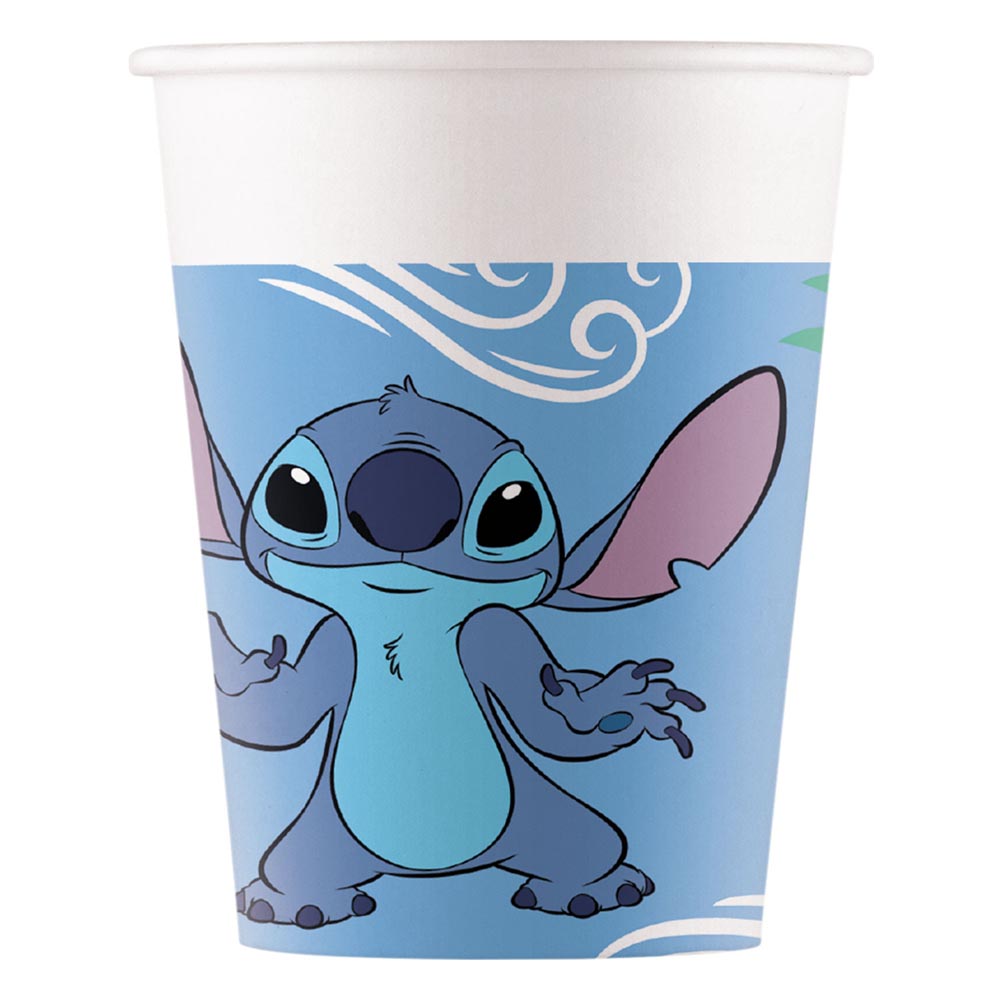 Stitch Fødselsdag Papkrus - 8 Festlige Krus til Fejringen