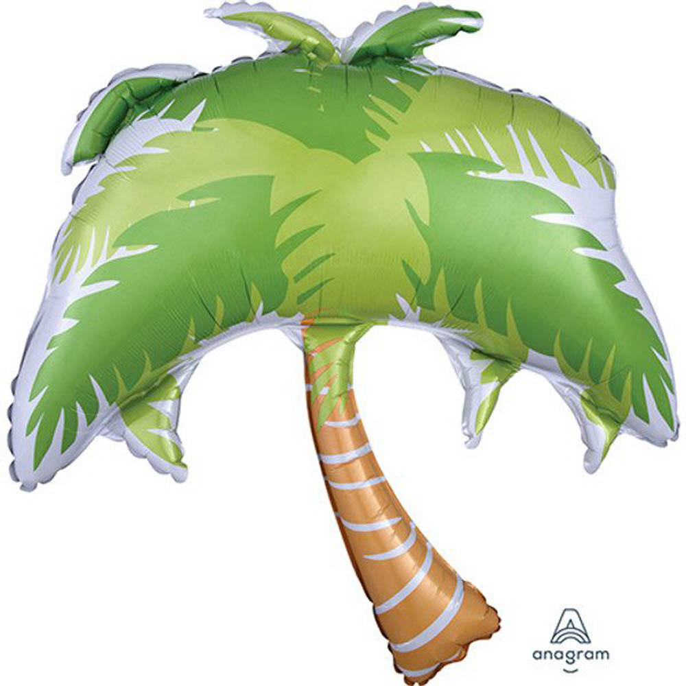 Tropisk Palme Folieballon til Hawaii Fest – 83 cm Dekoration