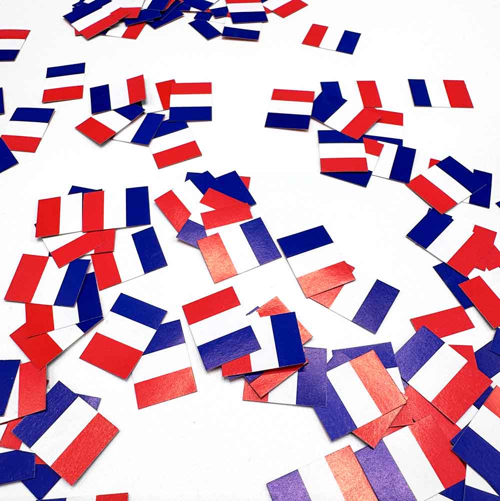 Franske Papirstrøflag – 150 Stk Festlig Bordpynt