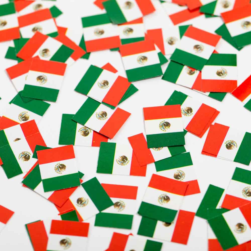 Festlige Mexicanske Strøflag - 150 stk til din fest!