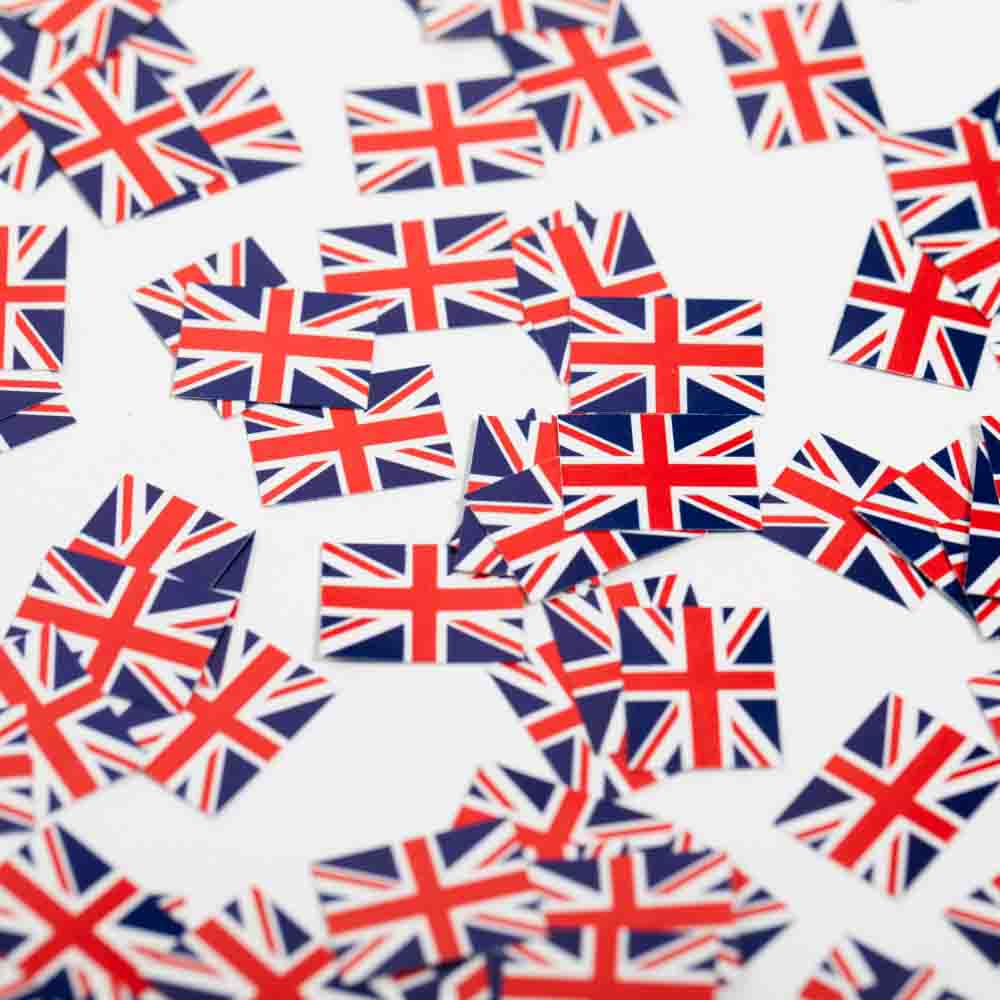 Strøflag UK – 150 stk. til festlige dekorationer
