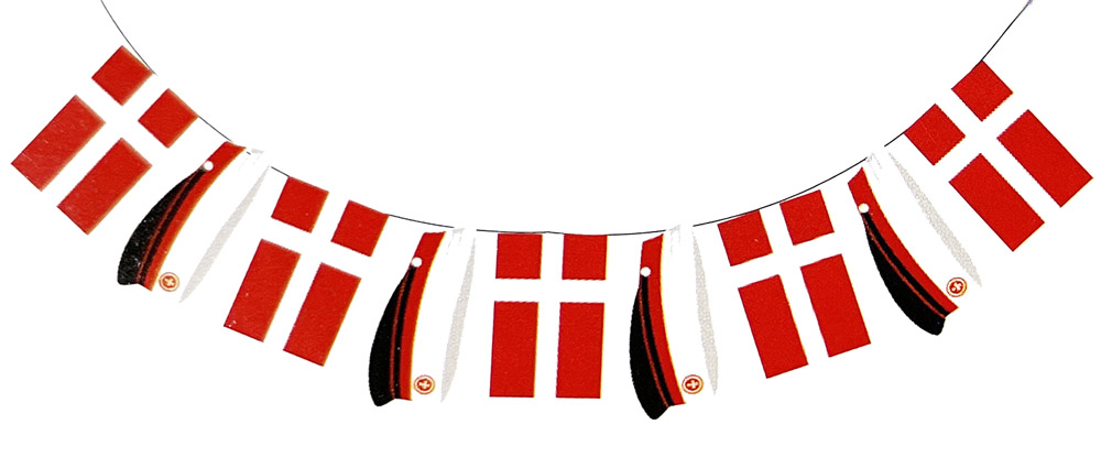 Rød Guirlande med Studenterhuer til Festlig Dekor!