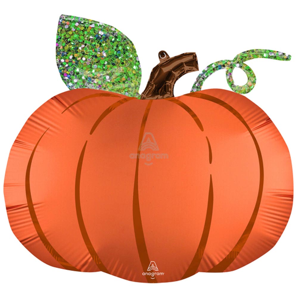 Stor Græskar Folieballon til Halloween - 63 cm Dekoration
