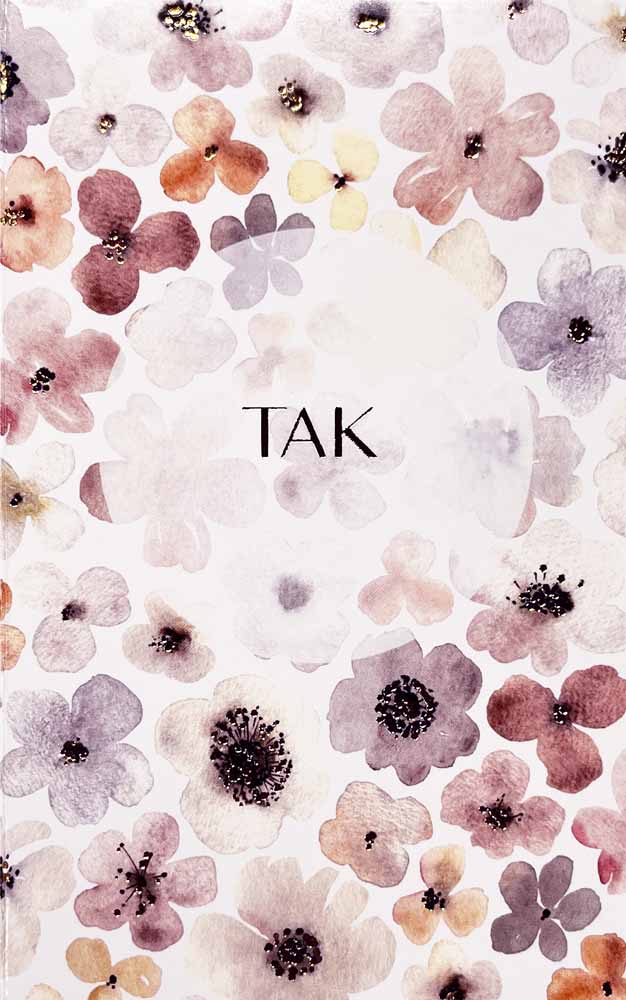 Elegante Takkekort med Anemoner og Guldtryk til Fest