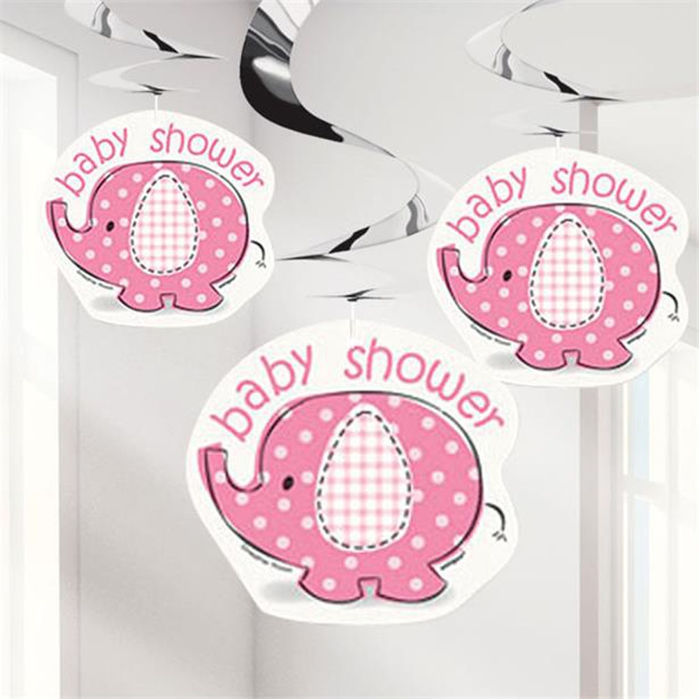 Tilbud på Baby Shower Dekorationer med 3 Elefanter