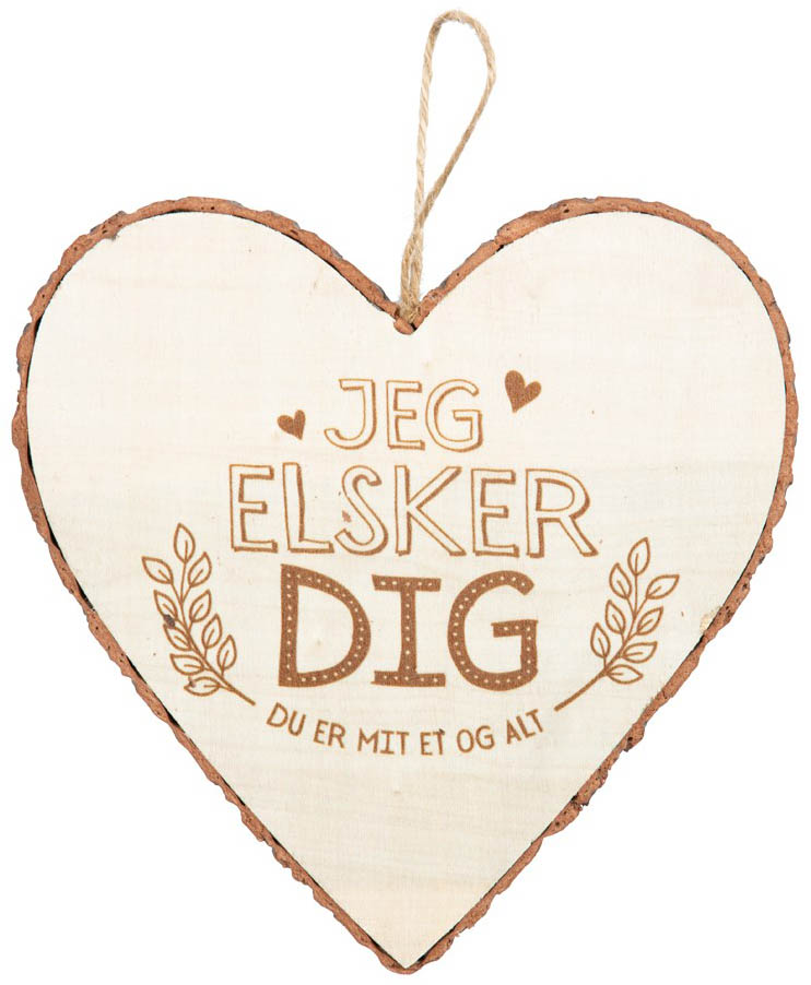 Træhjerte med "Jeg Elsker Dig" – Kærlighedsgaveidé!