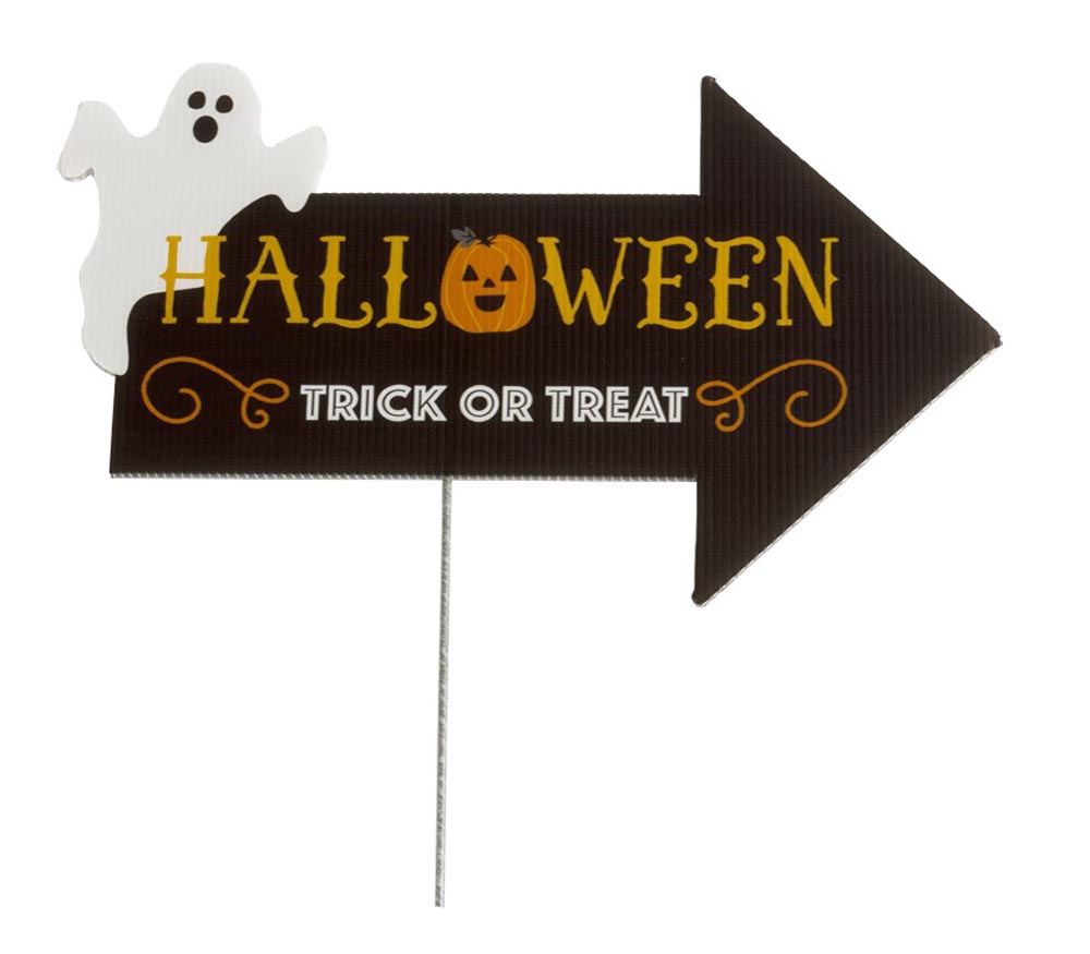 Halloween Trick or Treat Skilt – Festlig Dekoration