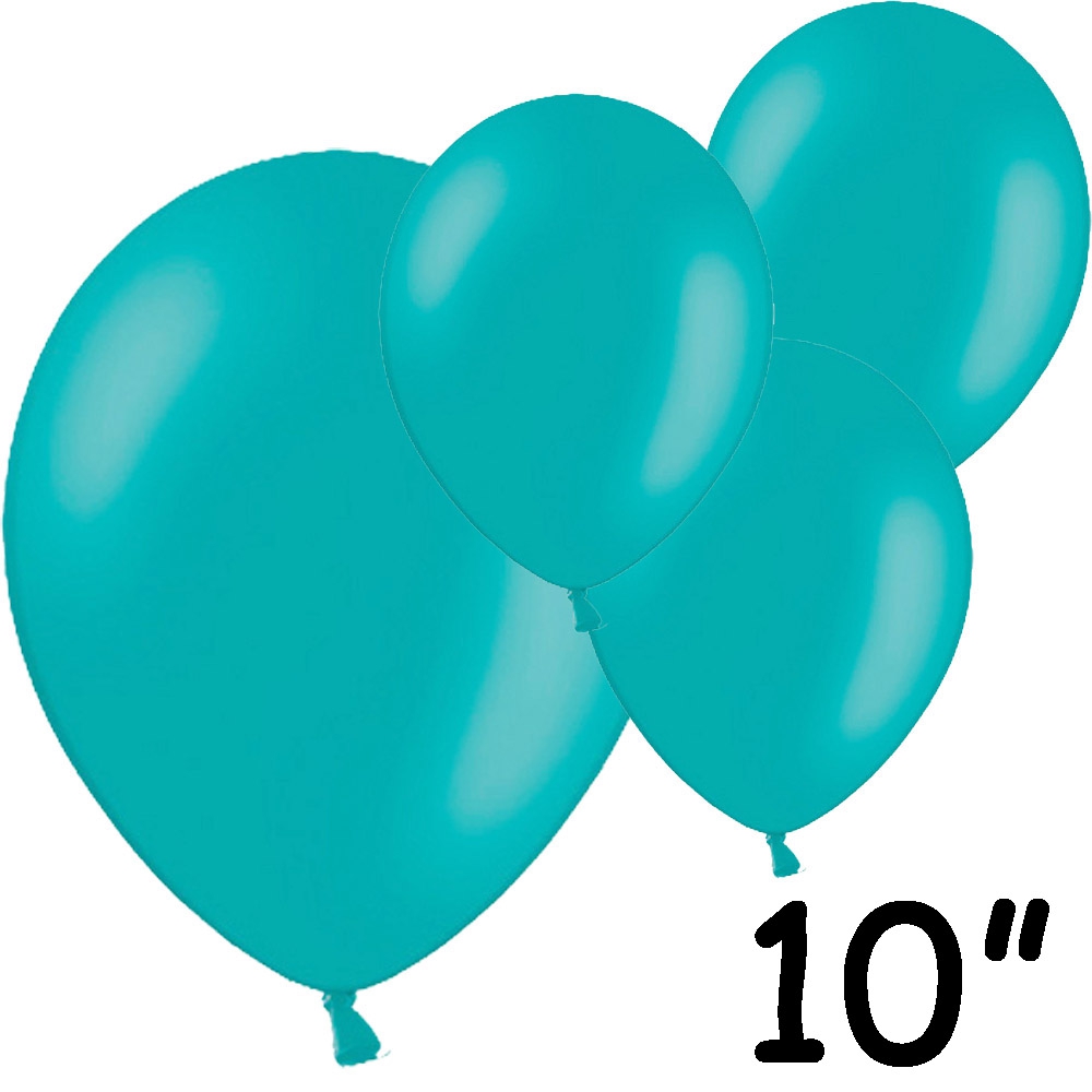 Turkise Latex Balloner 10" - 100 Stk til Festlige Anledninger