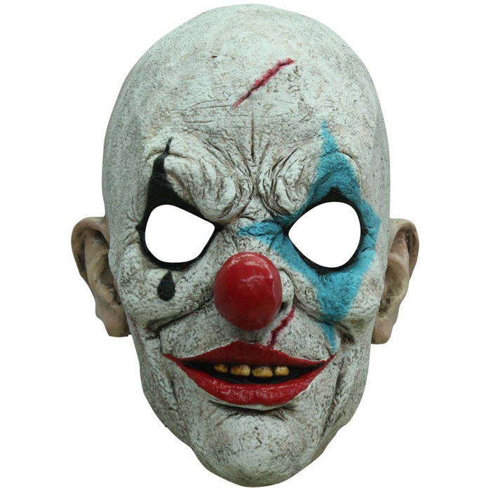 Skræmmende Grædende Klovne Maske til Halloween!