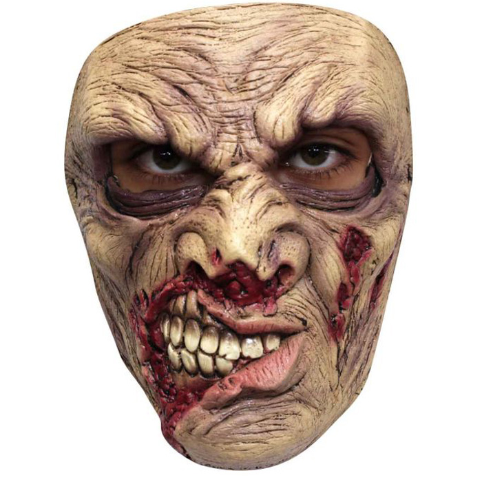 Skræmmende Halloween Zombie Maske til din fest
