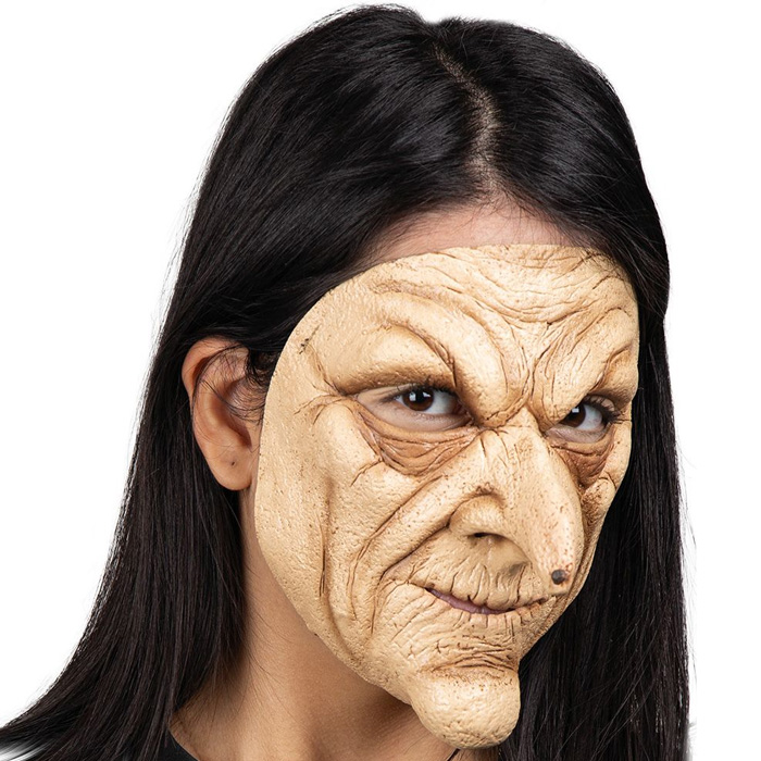 Skræmmende Heksemaske til Halloween Festen!