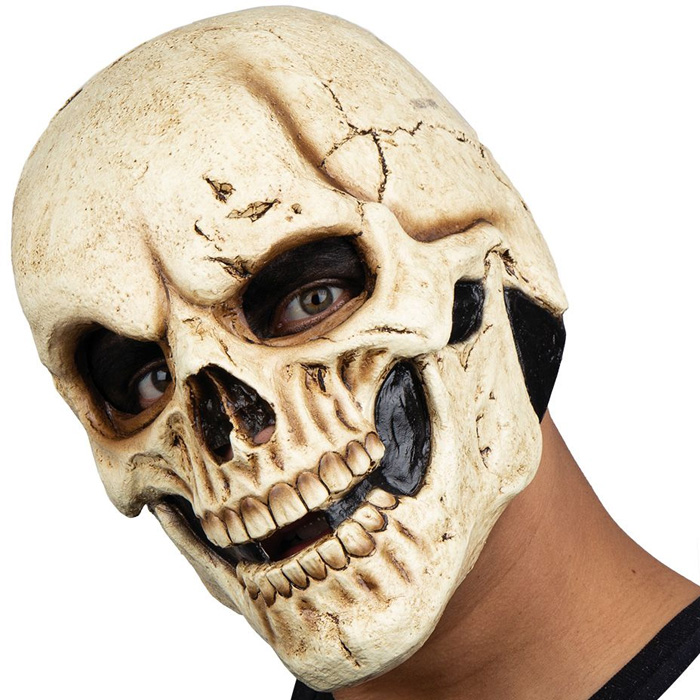 Skræmmende Skeletmaske til Halloween Fest!