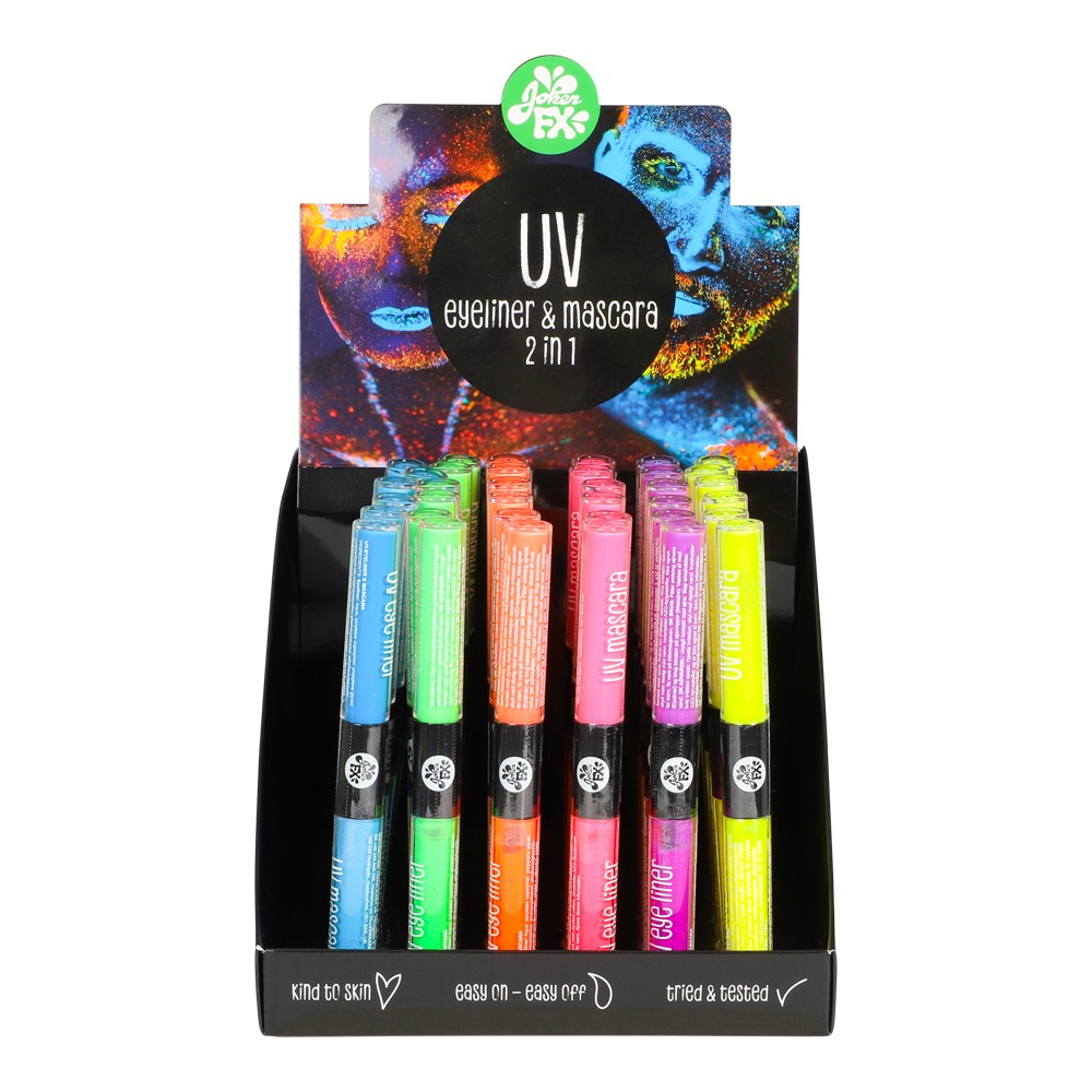 Neon Eyeliner og Mascara 2i1 – Blå til Festlook!