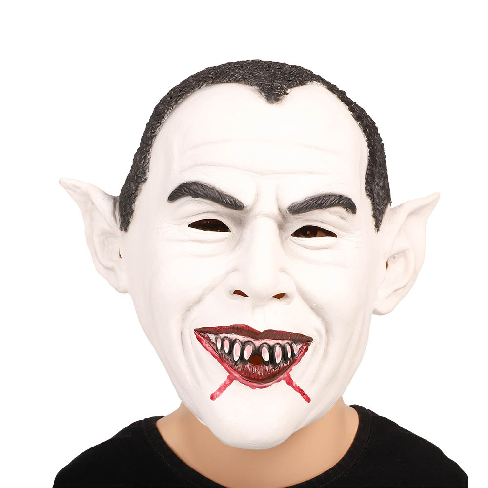 Skræmmende Vampyrmaske i Latex til Halloween Fest