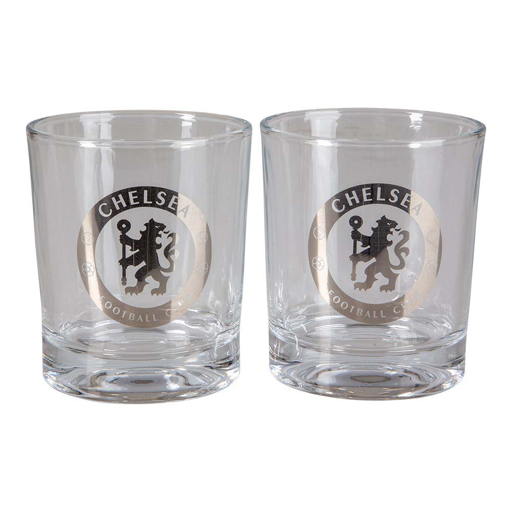 Chelsea FC Whiskyglas – 2 stk. i gaveæske til fans