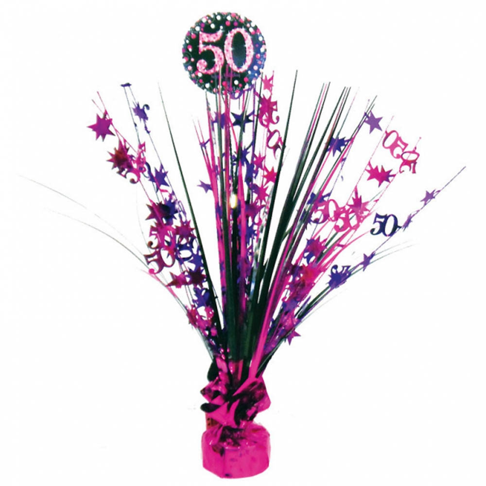 50 Års Fødselsdag Bordpynt i Pink – Festlig Dekoration!