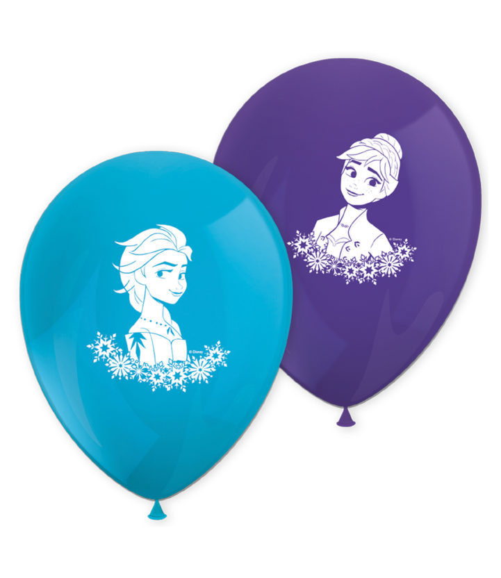 Frost Motiver Balloner - Pakke med 8 Stk. til Fest