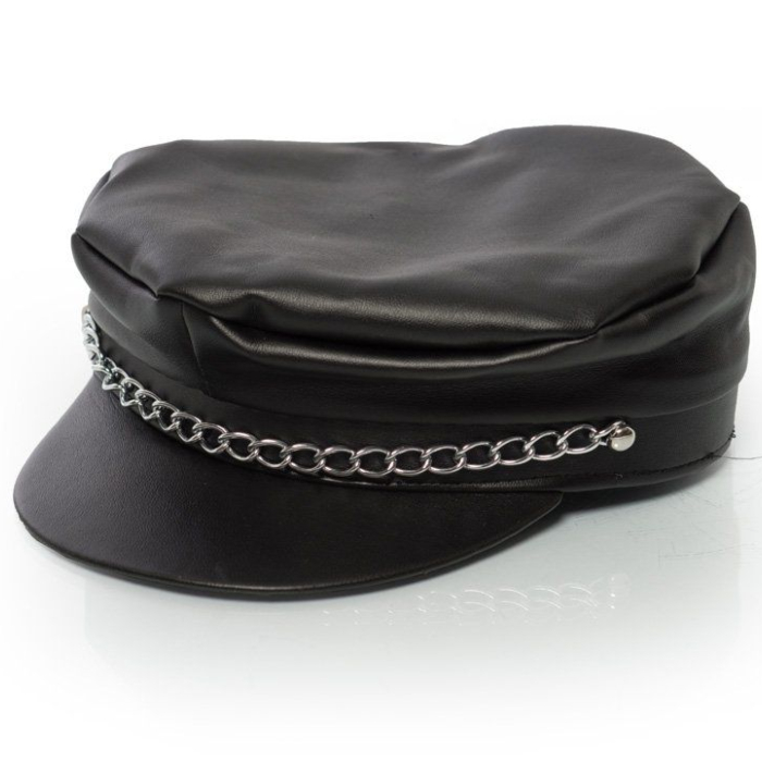 Biker Hat Deluxe i Sort - Unisex Cool Stil!