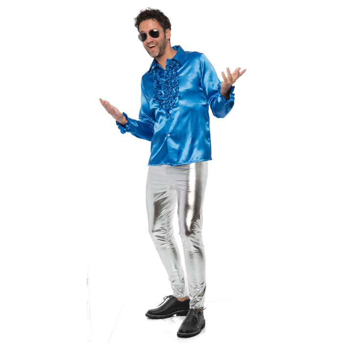 Funky Disco Sølv Bukser til Festlige Begivenheder