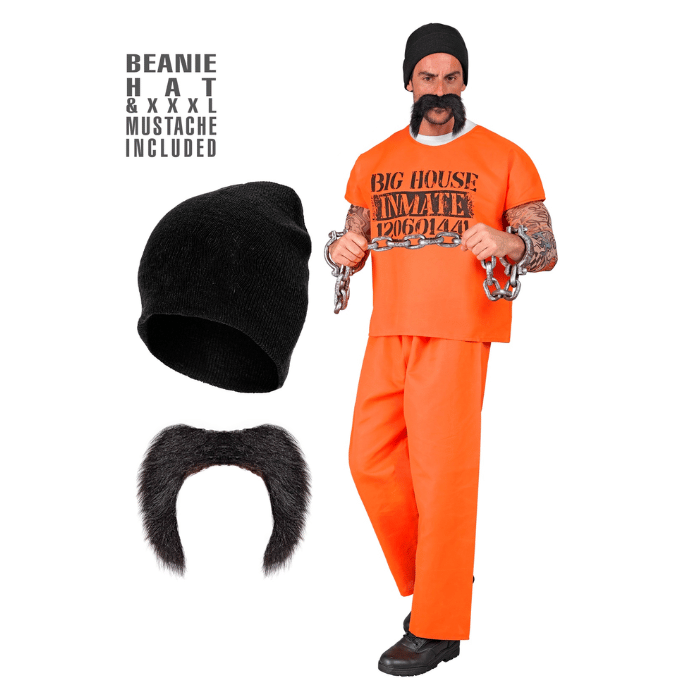 Fængselsdragt Kostume i Orange - Perfekt til Fest!