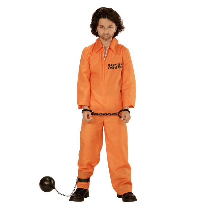 Orange Fængselsdragt Kostume til Børn - Fantastisk Tilbud!