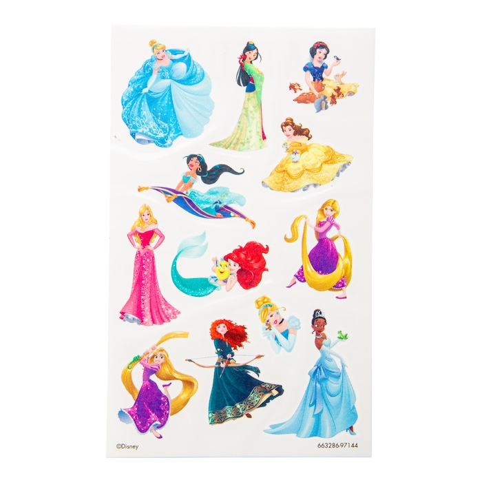 Falske Disney Prinsesse Tatoveringer til Børnefødselsdag