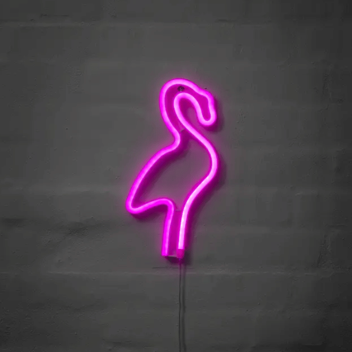 Flamingo Neon LED Skilt - Lysende Dekoration til Fest