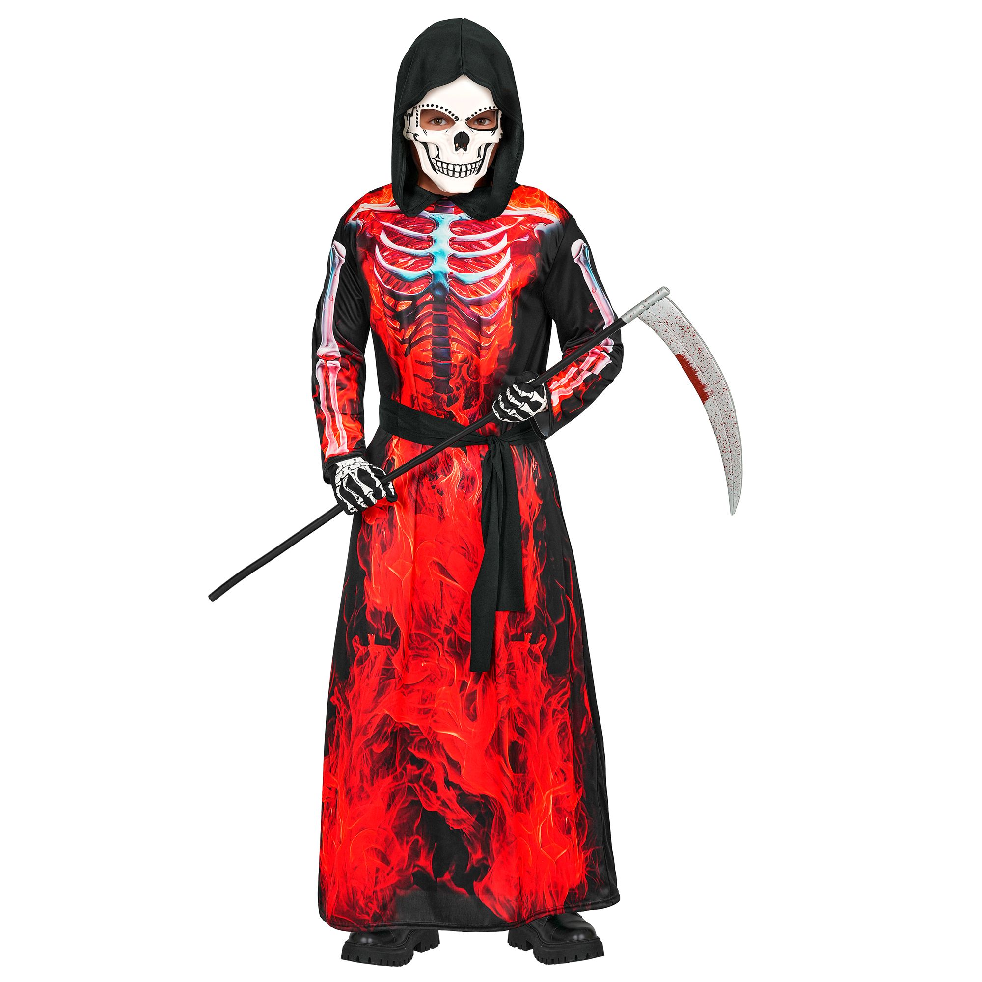 Flammende Dødsengel Kostume Til Drenge