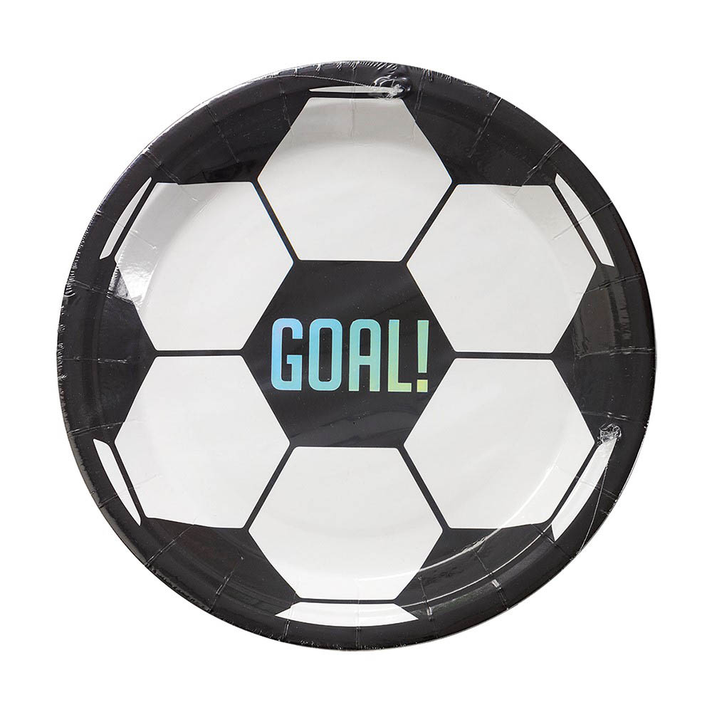 Fodbold Paptallerkner – 8 stk. til Festen!